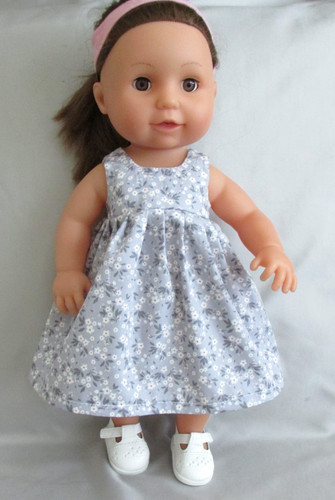 New doll clothes grey - new,