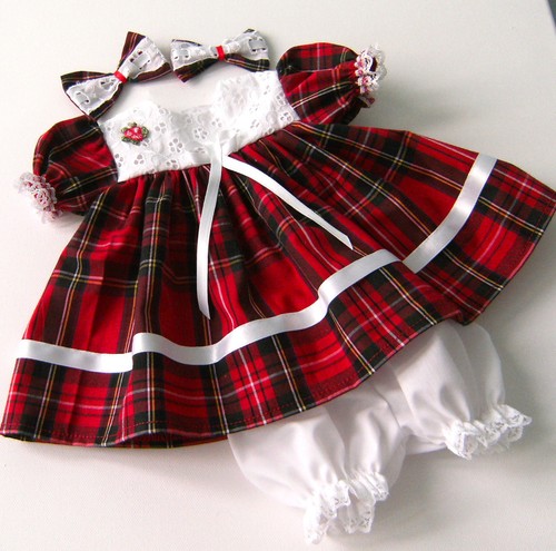 Tartan dress hair clips - hair-clips, &