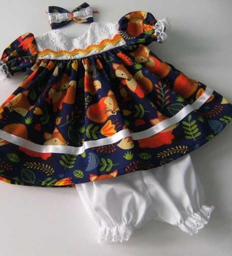 Fox cubs navy dress clip - clip, &