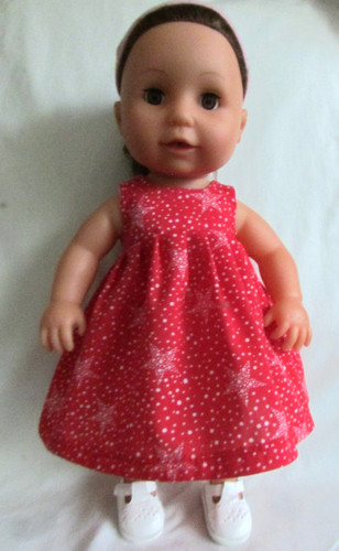 New doll clothes red - 14"-16",