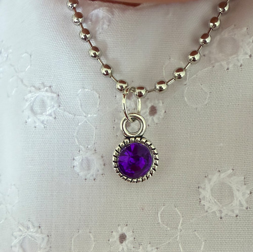Dolls necklace silver chain - dolls,