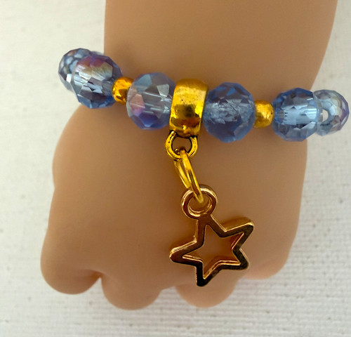Dolls bracelet blue - dolls,
