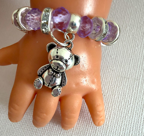 Dolls bracelet lilac and shiny - dolls,